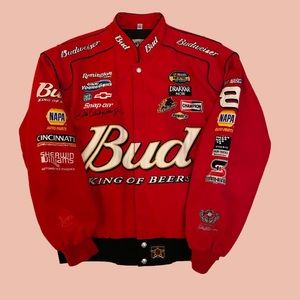 Vintage Red Budweiser NASCAR jacket